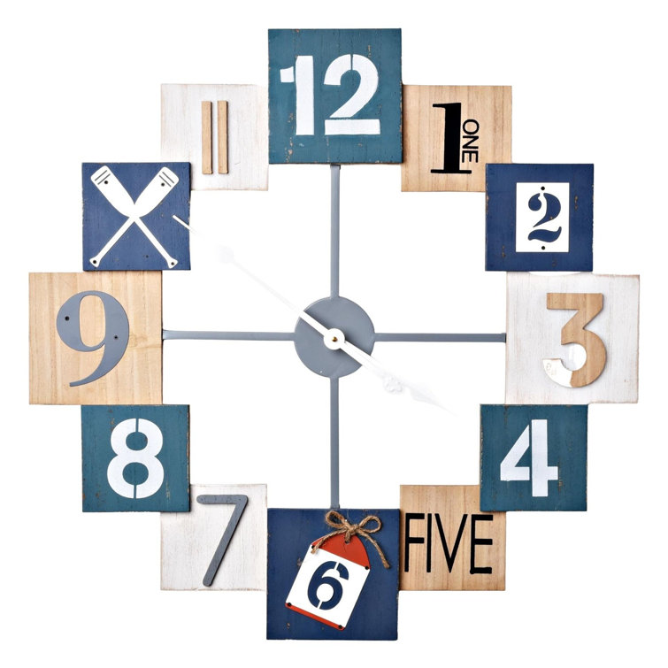 17 Stories Hisayoshi Wood Wall Clock Wayfair.co.uk